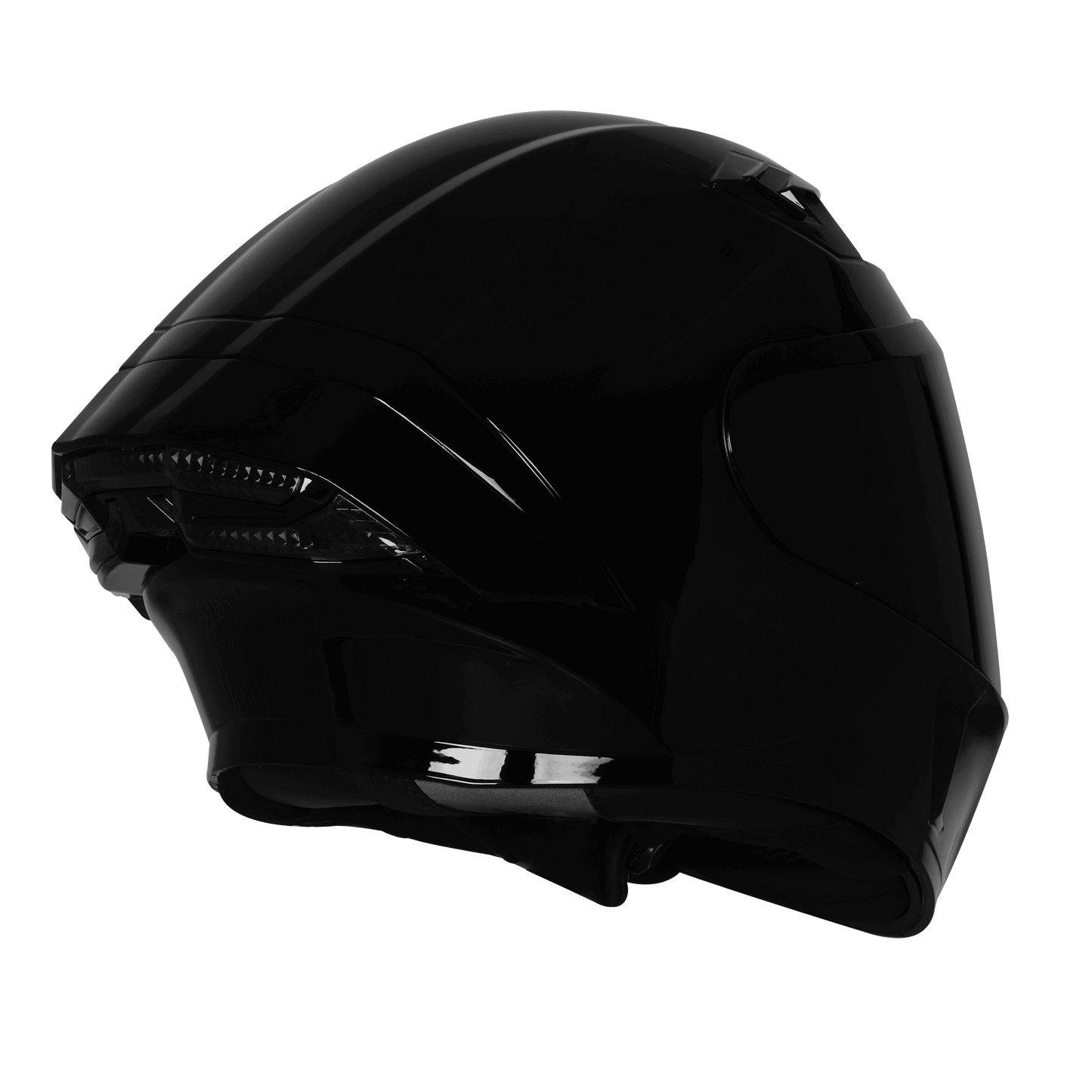 Steelbird SBA-11 ISS Open Face Helmet | ISI Certified | Tornado Design | Glossy Signature Black