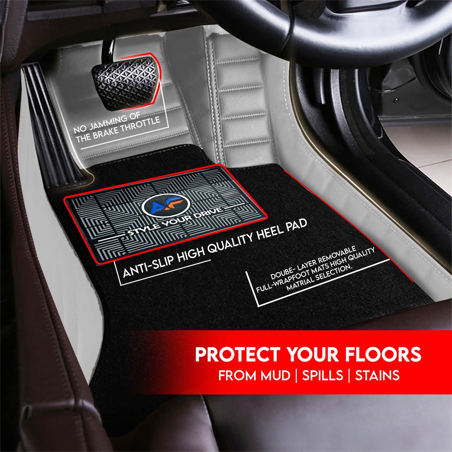 Mahindra Alturas G4 2018 Autofurnish 9D Premium Custom Fitted Car Mat