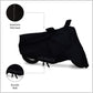 Mototrance Black Bike Body Cover For Scooty/Scooters/Bikes upto Pulsar Size (upto 180 CC Two Wheelers) - Large Size (L)