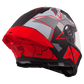 Steelbird SBA-20 ISS Open Face Helmet | ISI Certified | 09 Design | Black-Red