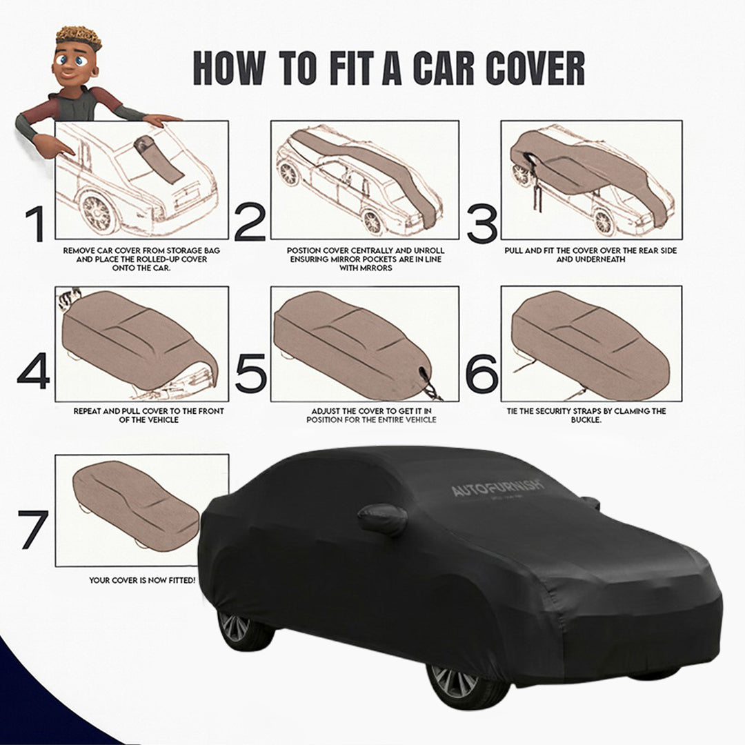 Audi A6 2020 Autofurnish Atom Blue Skin-fitted Car Body Cover