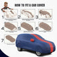 Jeep Meridian 2022 Autofurnish Stylish Stripe Car Body Cover (ARC Series)