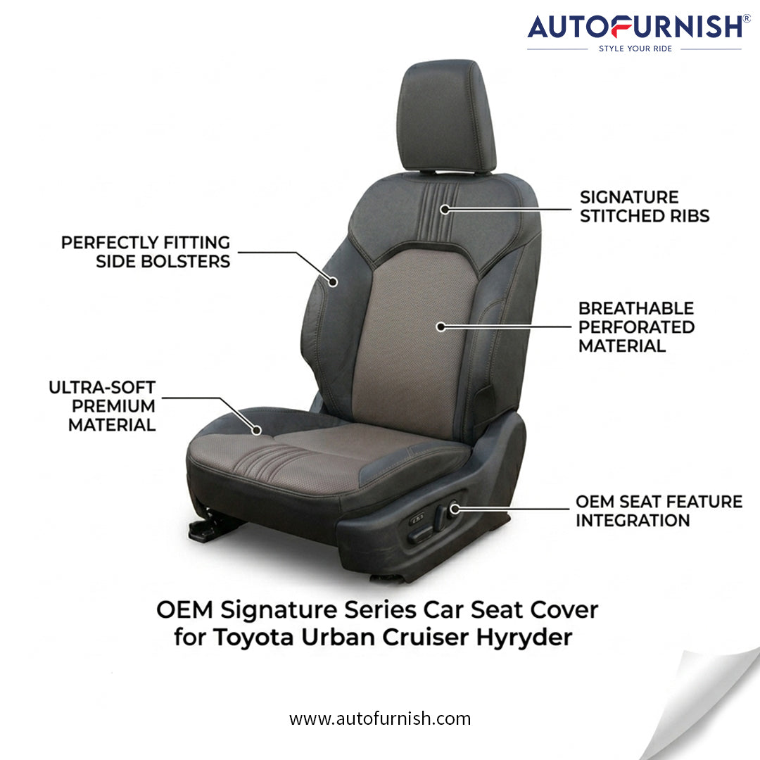 Autofurnish Signature Series Car Seat Cover for Toyota Urban Cruiser Hyryder 2022