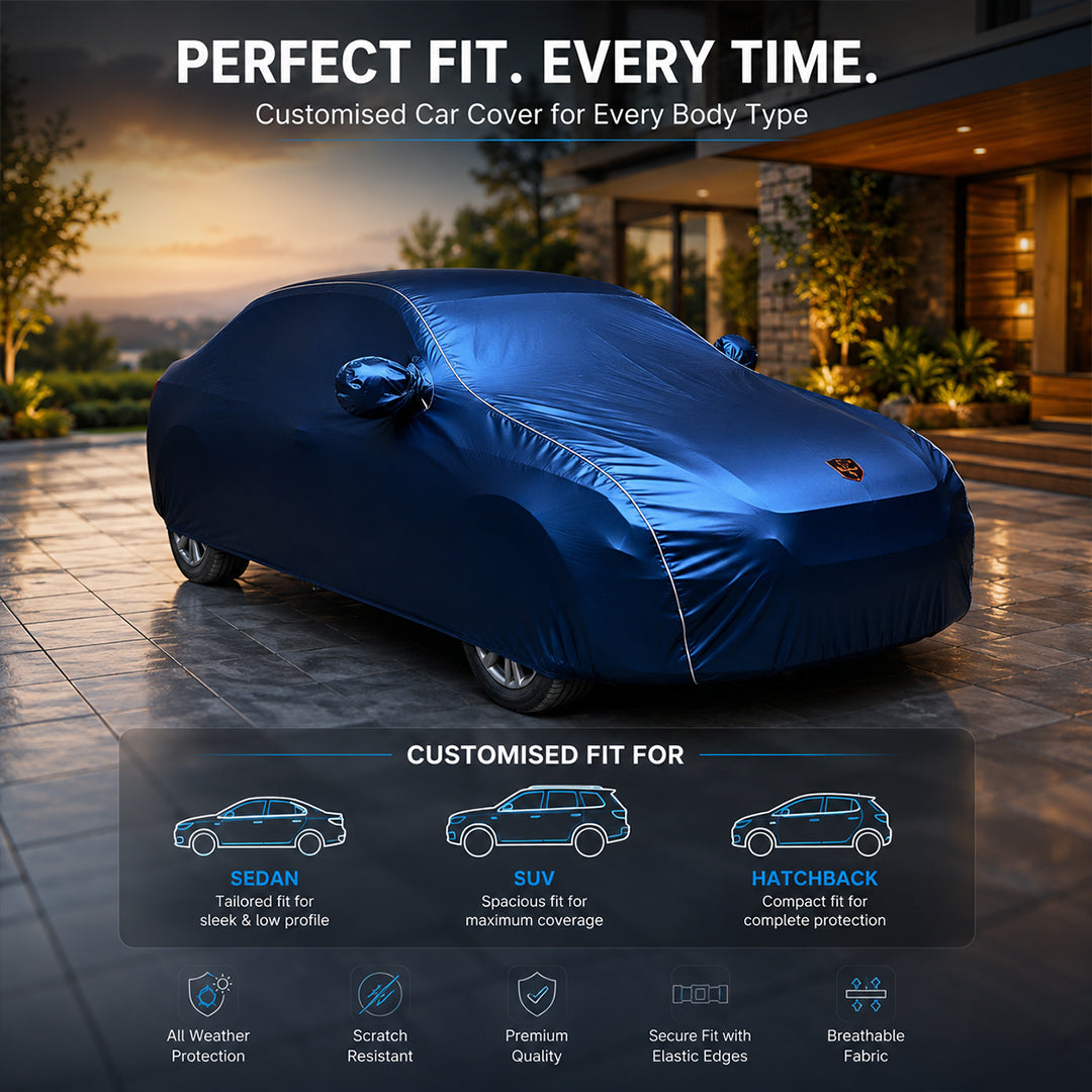 Autofurnish Waterproof Car Cover For Mahindra XUV 7XO 2026 - Arix Blue