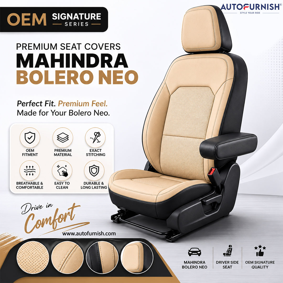 Signature Series Car Seat Cover for Mahindra Bolero Neo - 2026