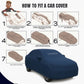 Audi A6 2020 Autofurnish Atom Blue Skin-fitted Car Body Cover