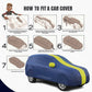 Jeep Meridian 2022 Autofurnish Stylish Stripe Car Body Cover (ARC Series)