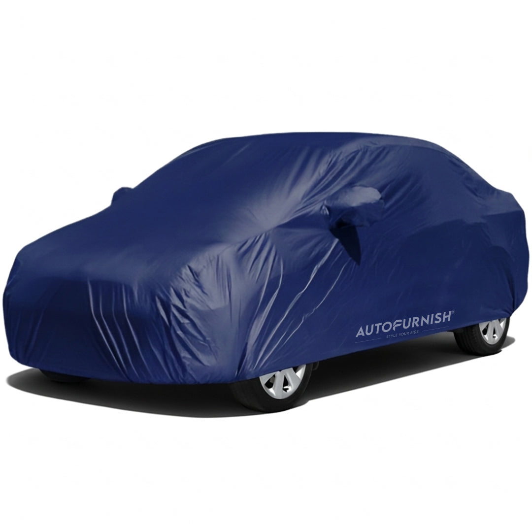 Tata Indigo 2005-09 Car Body Cover, Heat & Water Resistant with Side Mirror Pockets (PARKER BLUE)