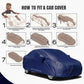Tata Indigo 2005-09 Car Body Cover, Heat & Water Resistant with Side Mirror Pockets (PARKER BLUE)