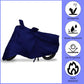 Mototrance Blue Bike Body Cover For Bikes upto RE Bullet Size (Without Extra Fitting) - Extra Large Size (XL)