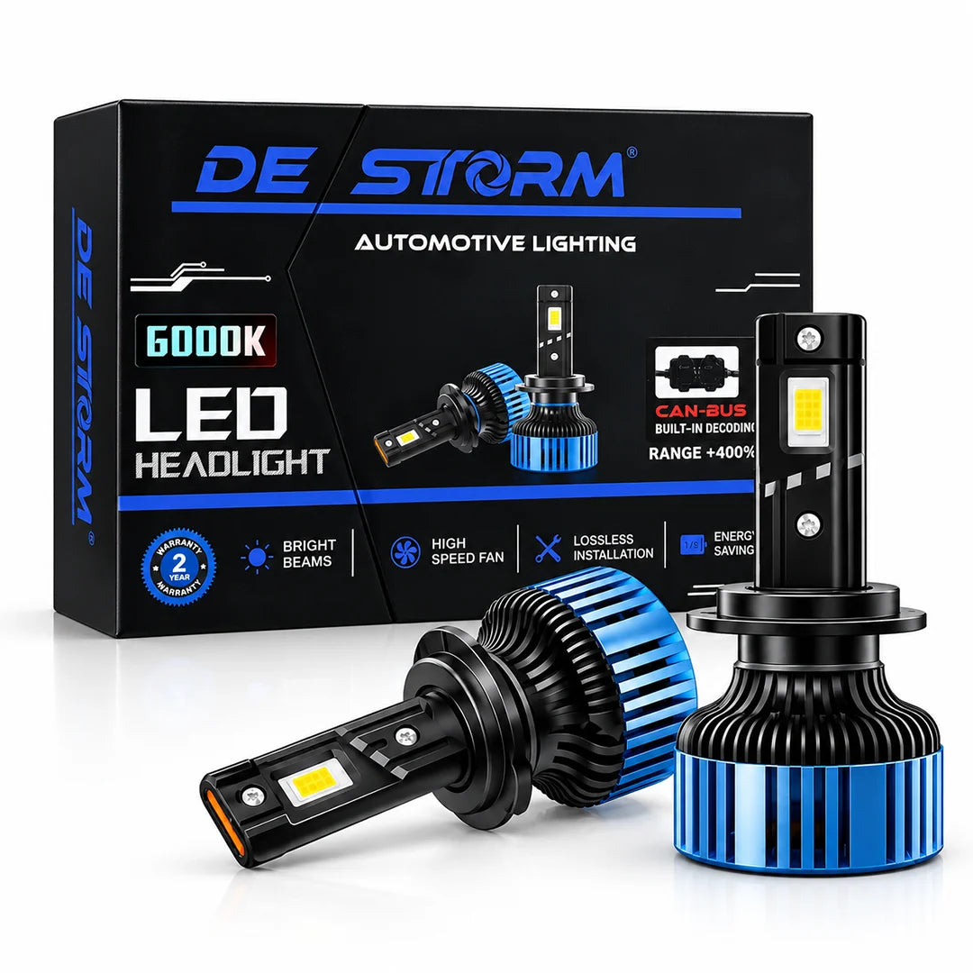 Destorm Car LED Head Light (H7/H18, H8/H9/H11, 9005/9006, 9012) 6000K 240W - Cool White