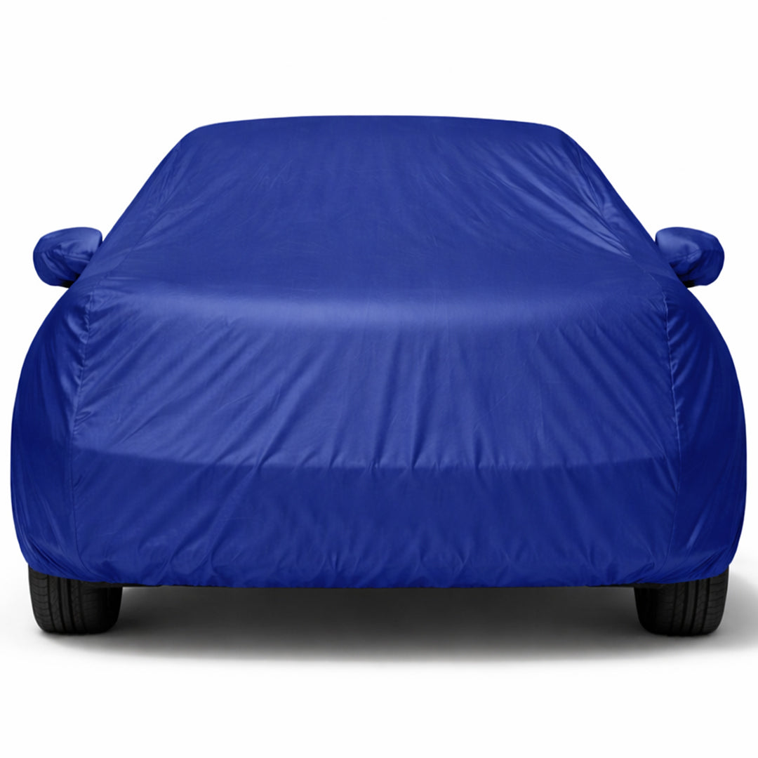 Tata Indigo 2005-09 Car Body Cover, Heat & Water Resistant with Side Mirror Pockets (PARKER BLUE)