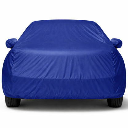Tata Indigo 2005-09 Car Body Cover, Heat & Water Resistant with Side Mirror Pockets (PARKER BLUE)