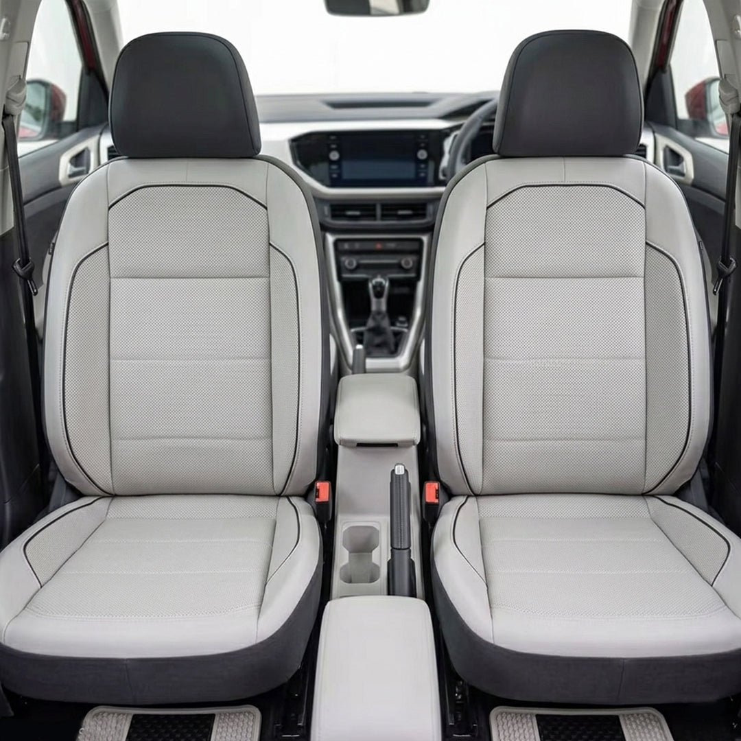 Signature Series Seat Cover for Volkswagen Taigun Arm 2021 (With Back Seat Armrest)