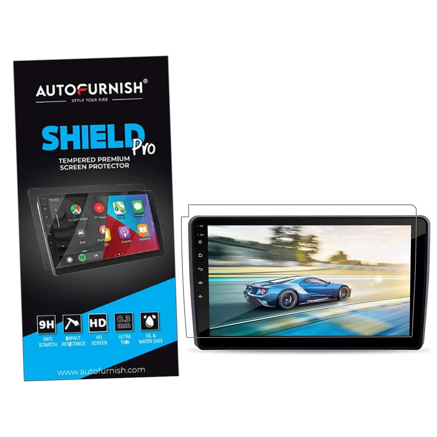 Autofurnish Car Display Protector For MG Windsor 2024 (254mm)"10" Combo INFOTAINMENT AND CLUSTER SCREEN PROTECTOR