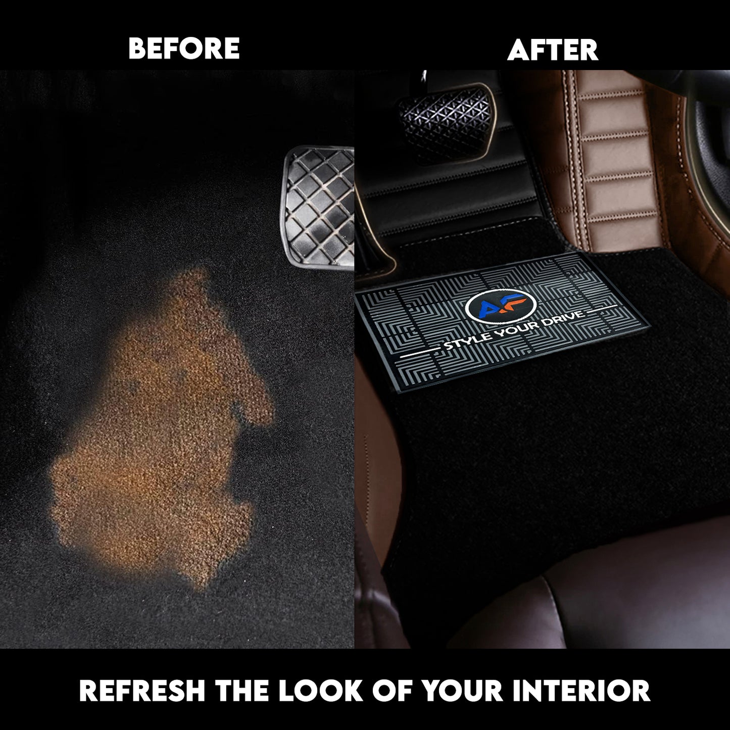 Autofurnish 9D Combination Custom Fitted Car Mats For Hyundai Creta 2015-19