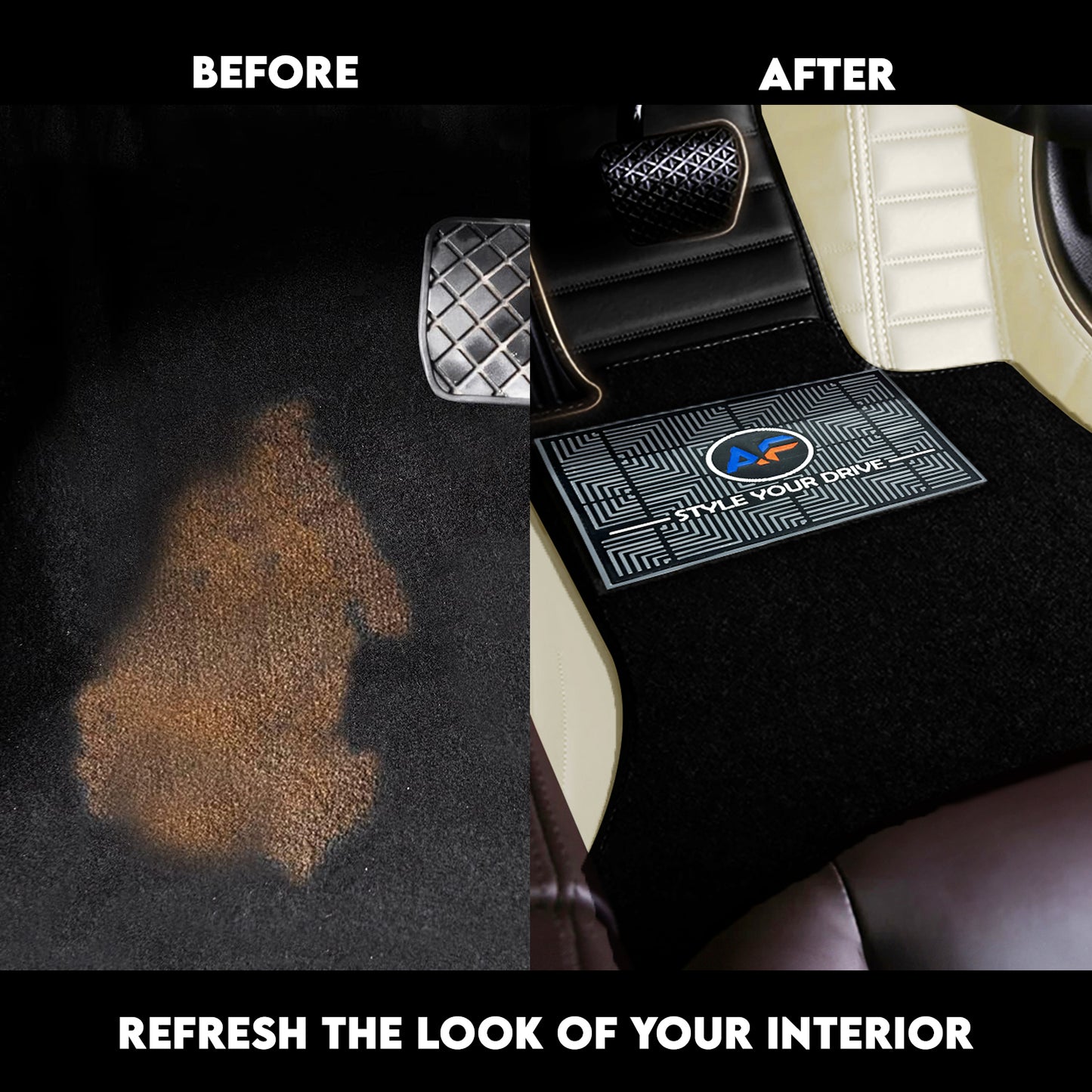 Autofurnish 9D Combination Custom Fitted Car Mats For Hyundai Creta 2015-19