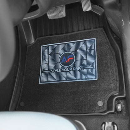 Hyundai Venue 2019 LTM Custom Fitted Car Mats with Loop Grass – Black | Autofurnish