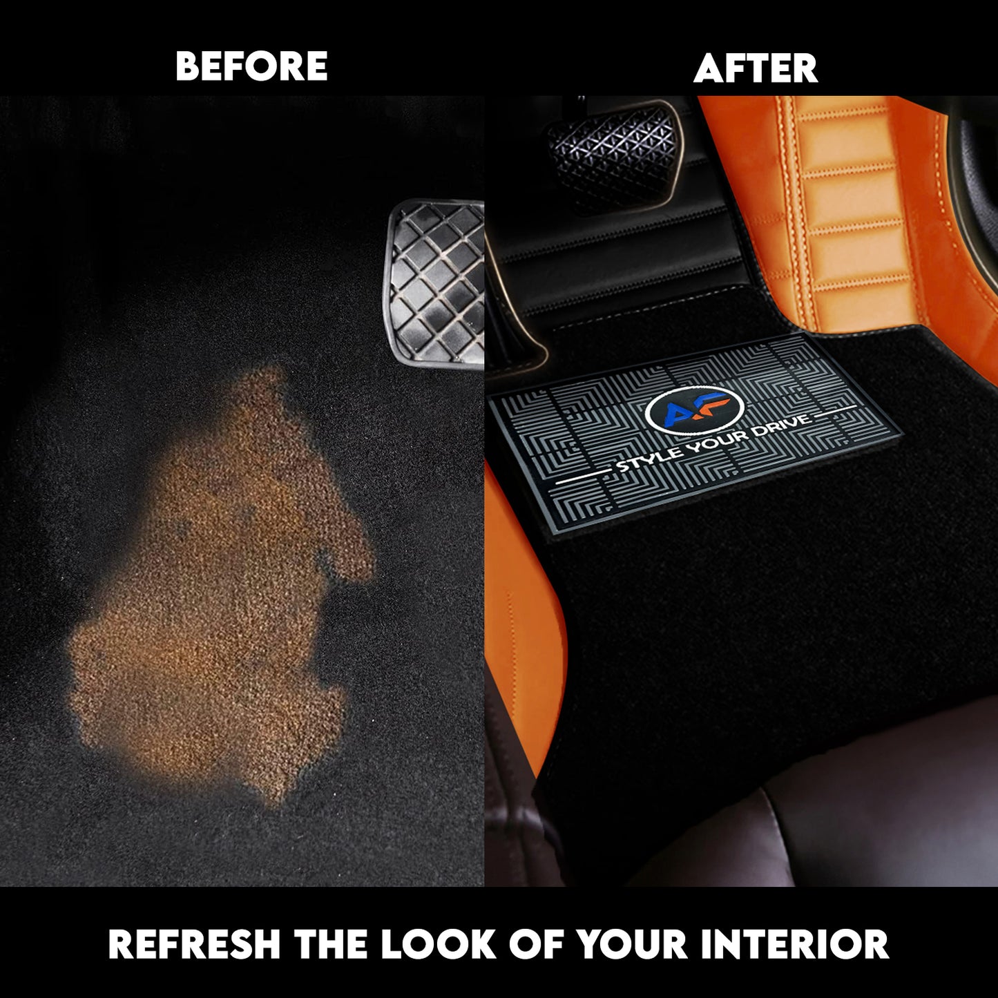 Autofurnish 9D Combination Custom Fitted Car Mats For Hyundai Creta 2015-19