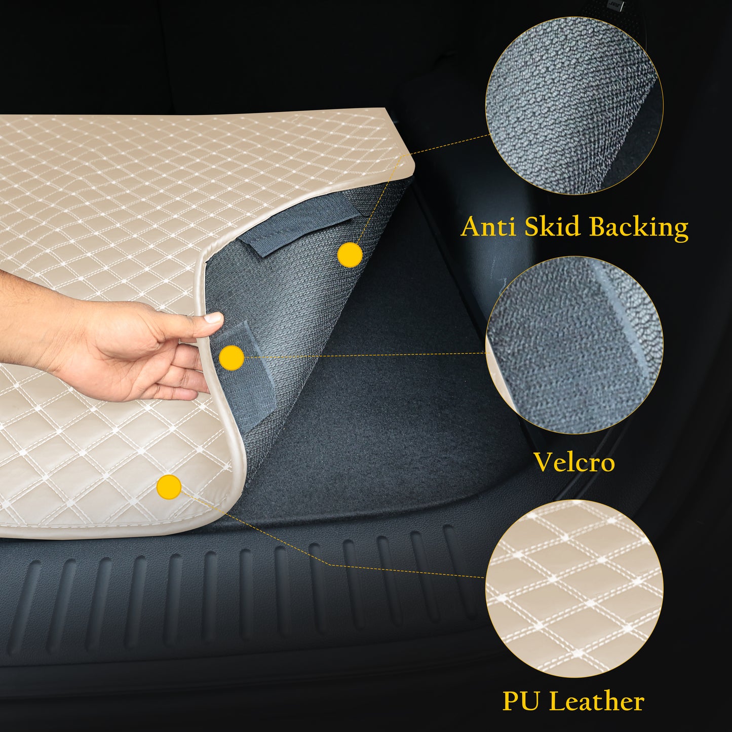 Autofurnish 7D Luxury Custom Fitted Car Mats With Boot for Hyundai Venue