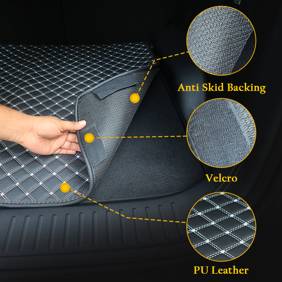 Autofurnish 7D Luxury Custom Fitted Car Mats With Boot for Hyundai Venue
