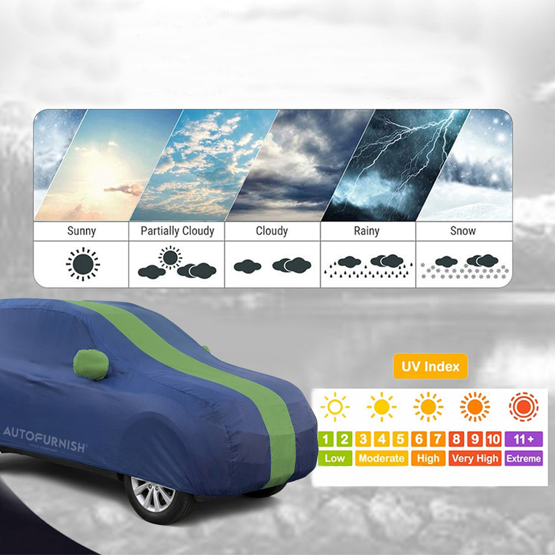 Jeep Meridian 2022 Autofurnish Stylish Stripe Car Body Cover (ARC Series)