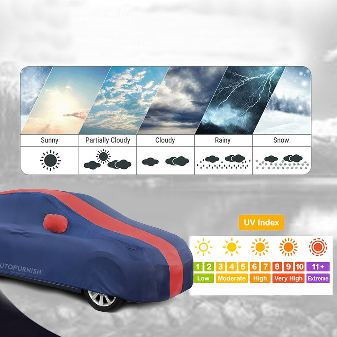 Fiat Linea Classic 2007-18 Car Body Cover, Heat & Water Resistant with Side Mirror Pockets (ARC Series)