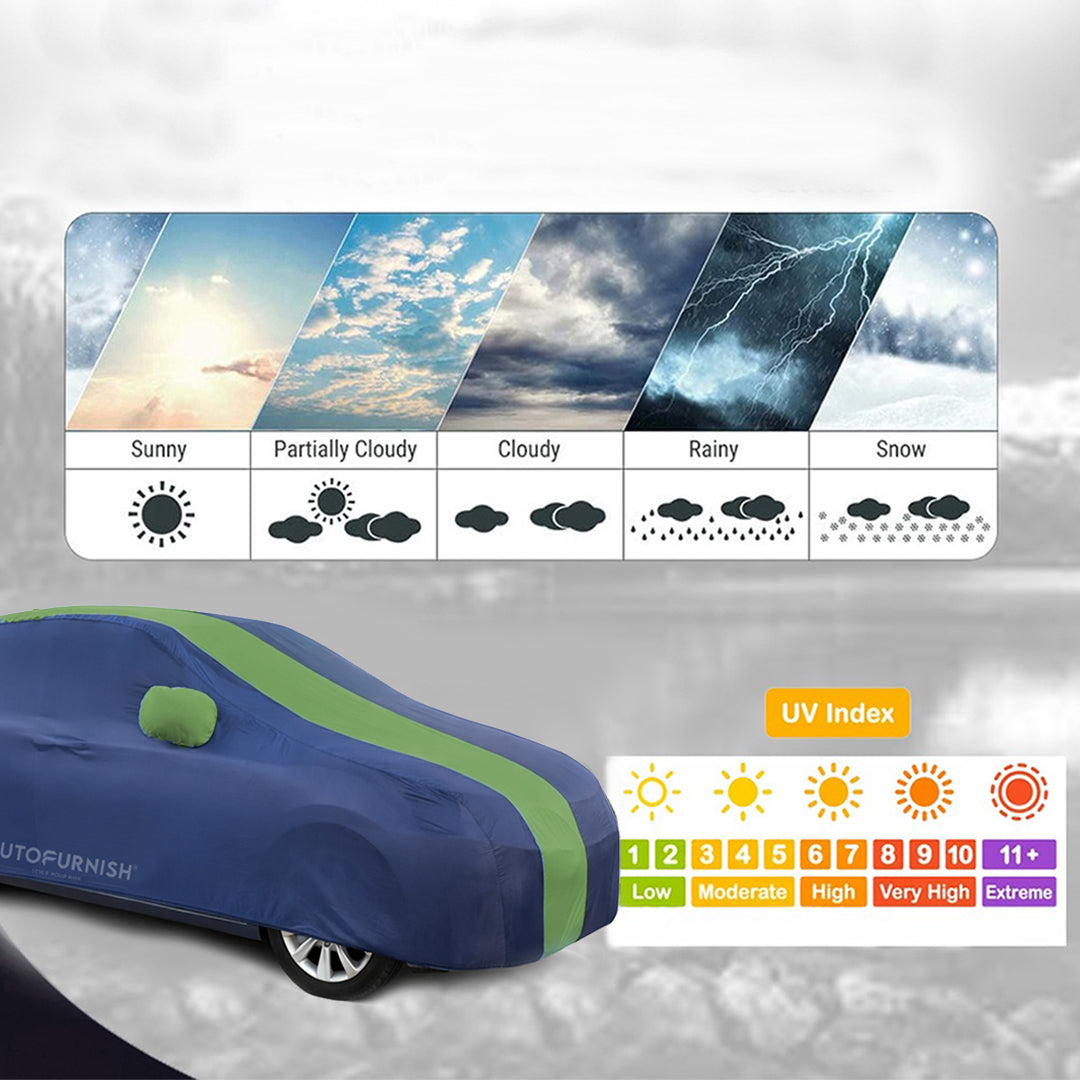 Fiat Linea Classic 2007-18 Car Body Cover, Heat & Water Resistant with Side Mirror Pockets (ARC Series)