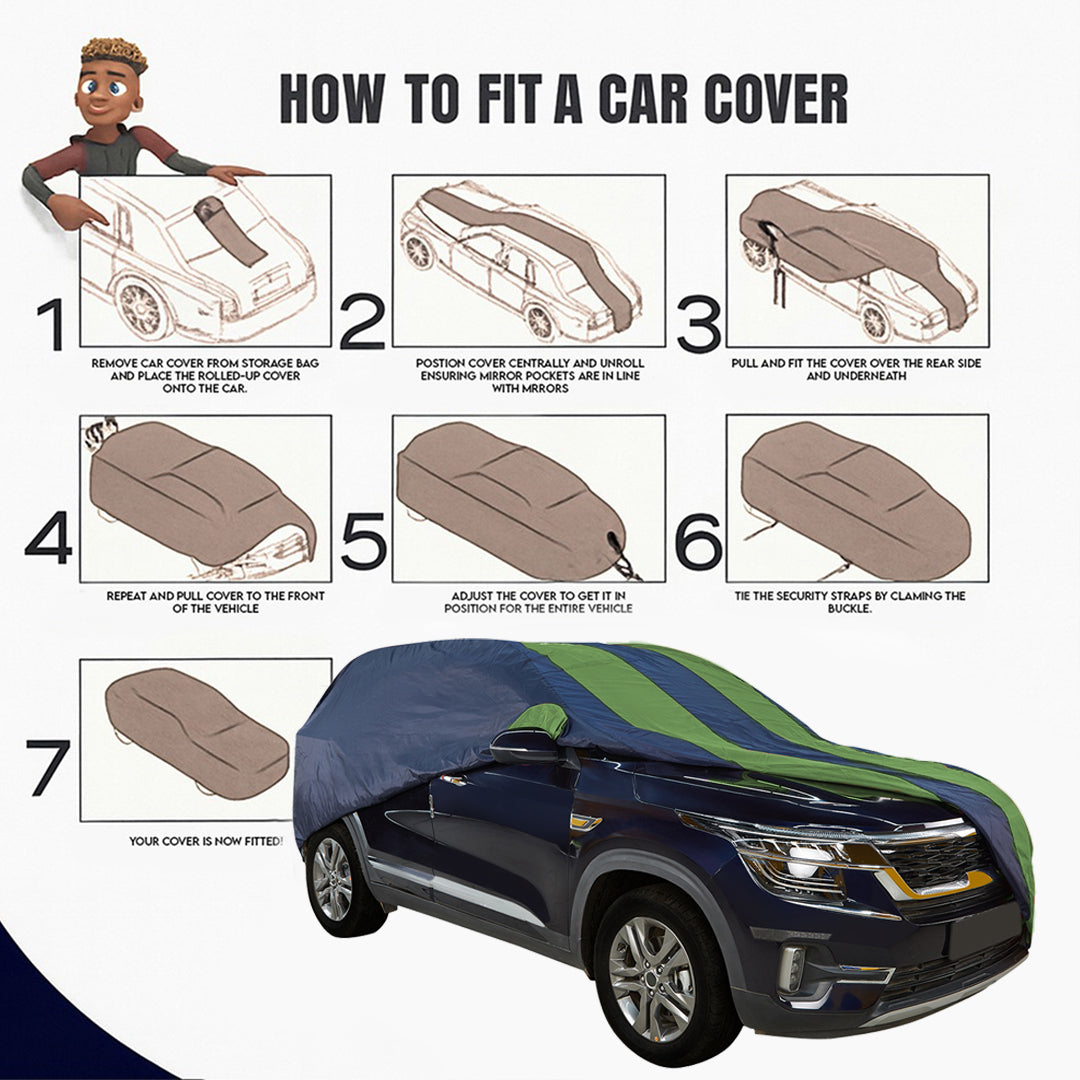 BMW X7 xDrive 2020 Car Body Cover, Heat & Water Resistant with Side Mirror Pockets (ARC Series)