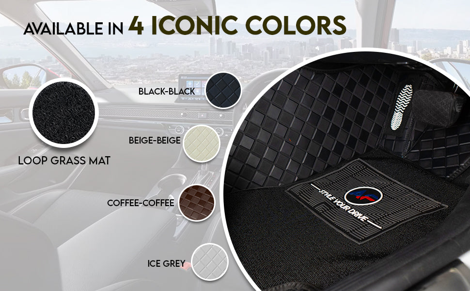Autofurnish 9D Luxurious Custom Fitted Car Mats For KIA Carens Clavis (7 Seater) 2025