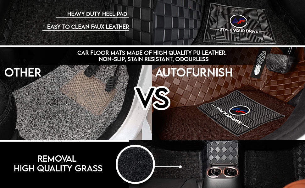 Autofurnish 9D Luxurious Custom Fitted Car Mats For KIA Syros 2025