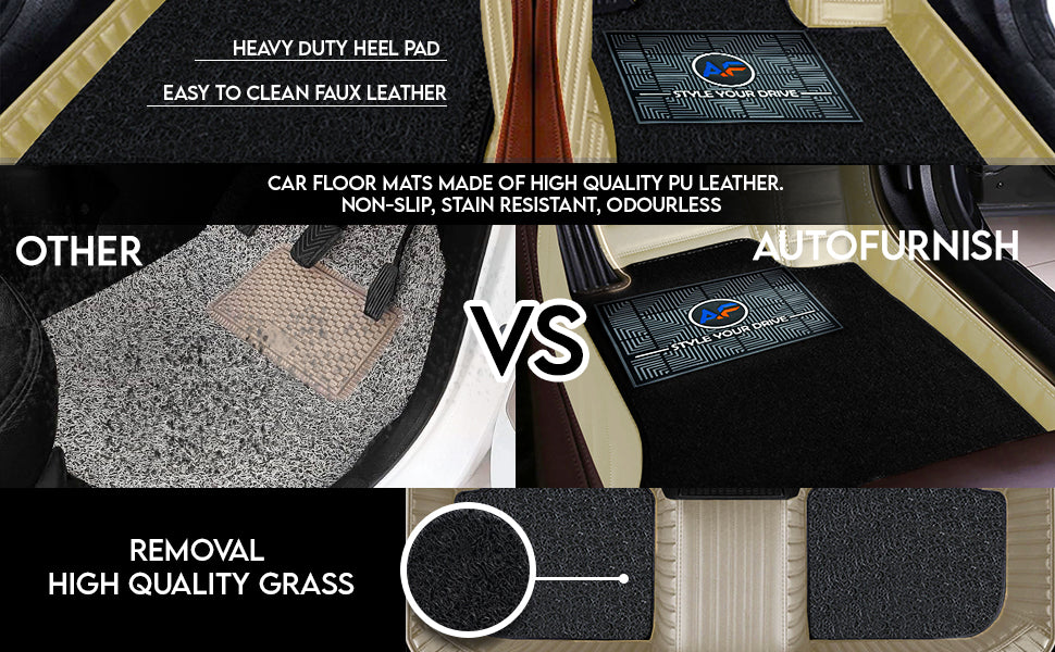 Autofurnish 9D Combination Custom Fitted Car Mats For Hyundai Creta 2015-19