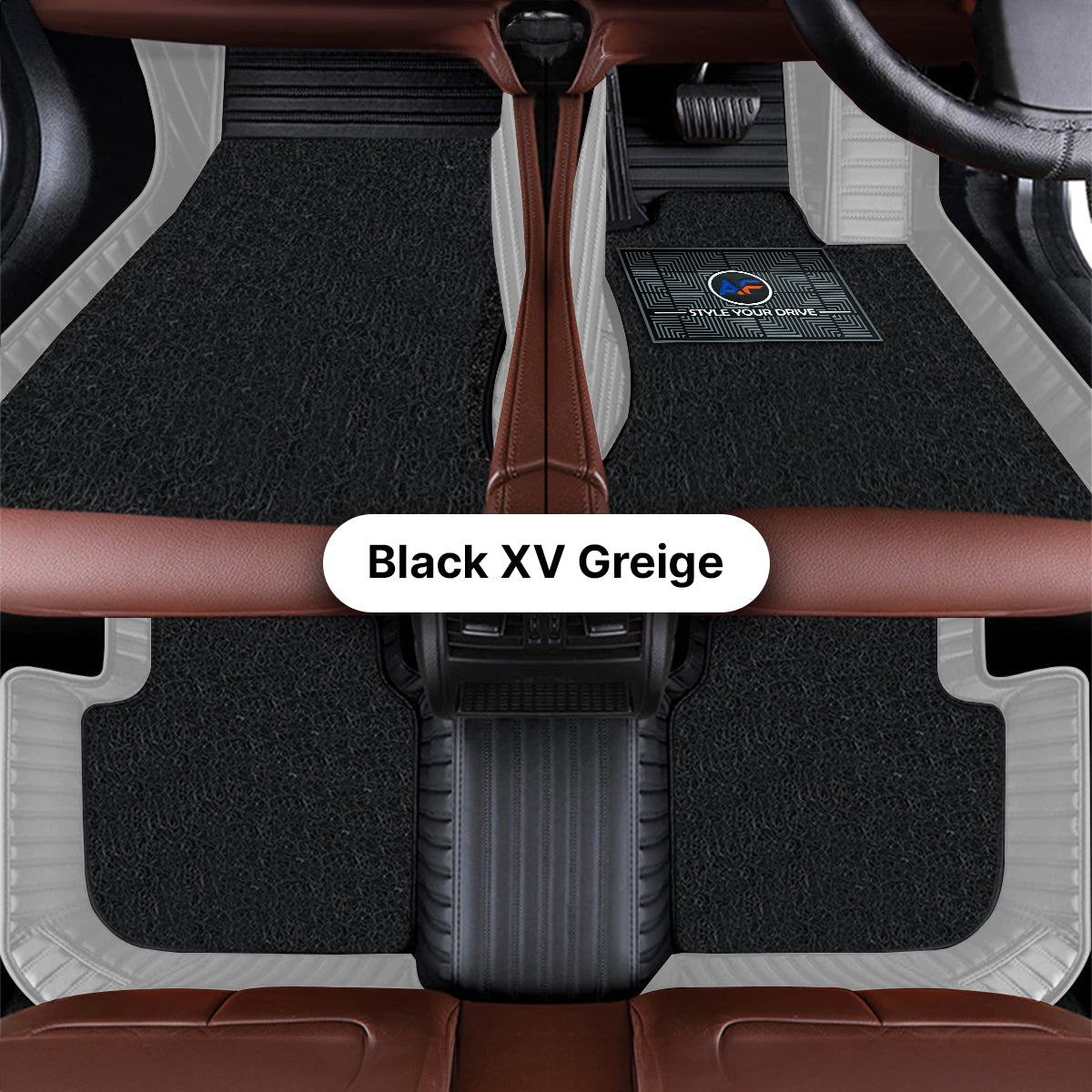 Autofurnish 9D Combination Custom Fitted Car Mats For Renault Triber 2019