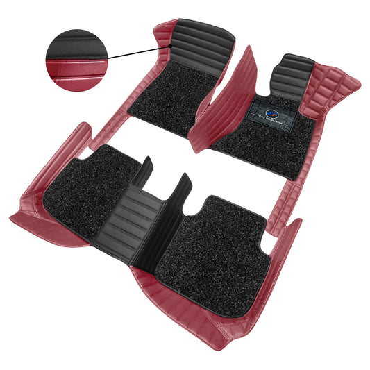 Autofurnish 9D Combination Custom Fitted Car Mats For Hyundai Alcazar (7 Seater) 2021 - Black FL-Cherry