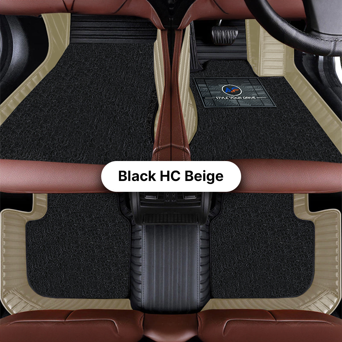 Autofurnish 9D Combination Custom Fitted Car Mats For Mercedes EQE 500 4MATIC 2024