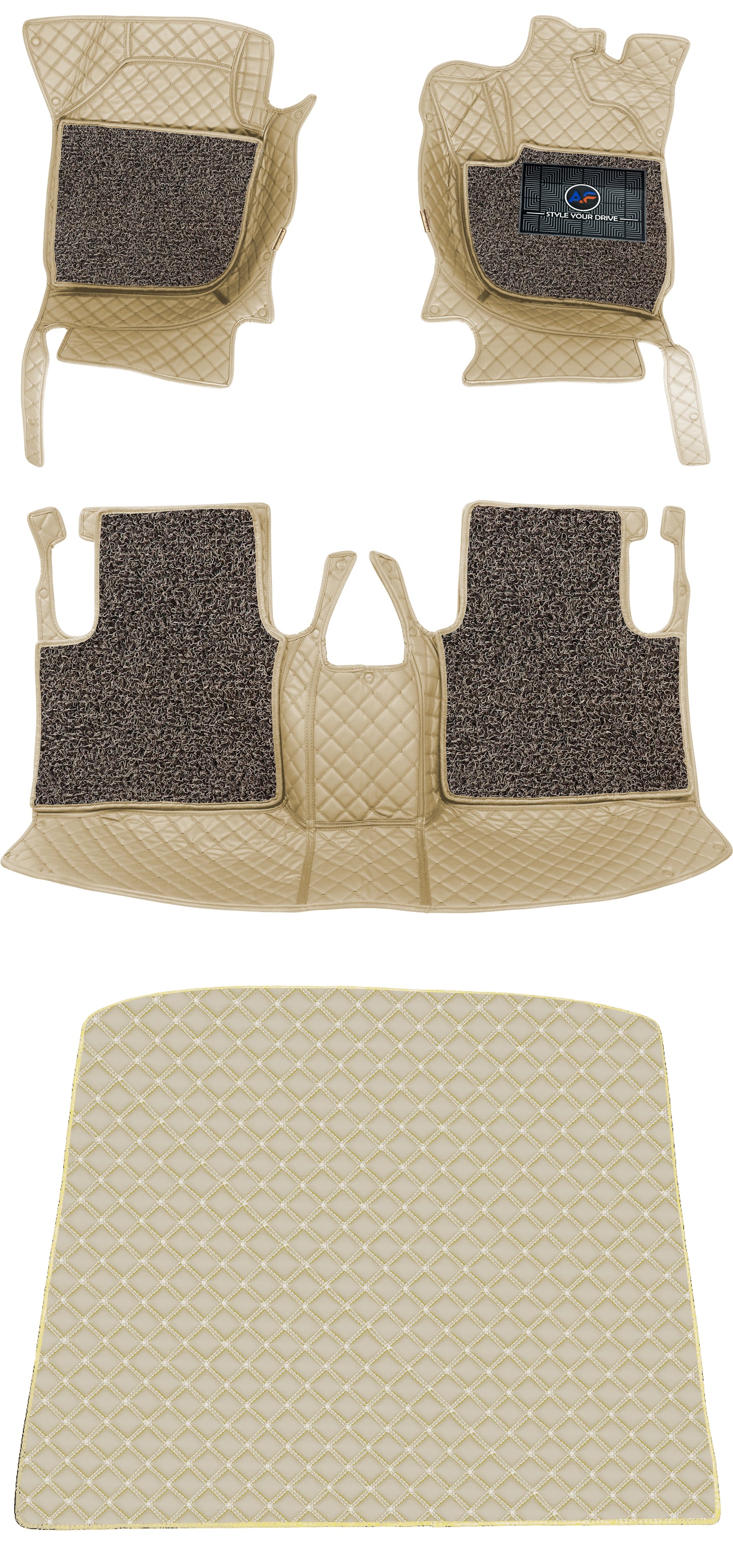 Autofurnish 7D Custom Fitted Car Mats With Boot for KIA Seltos