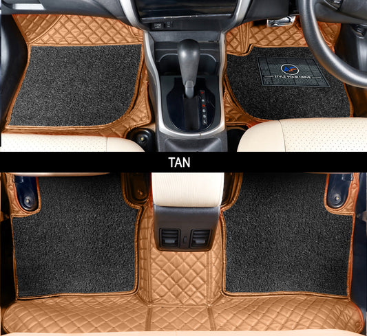 Ford Endeavour 2019 ULS 7D Luxury Custom Fitted Car Mats For Ford Endeavour 2019 - Tan Tan