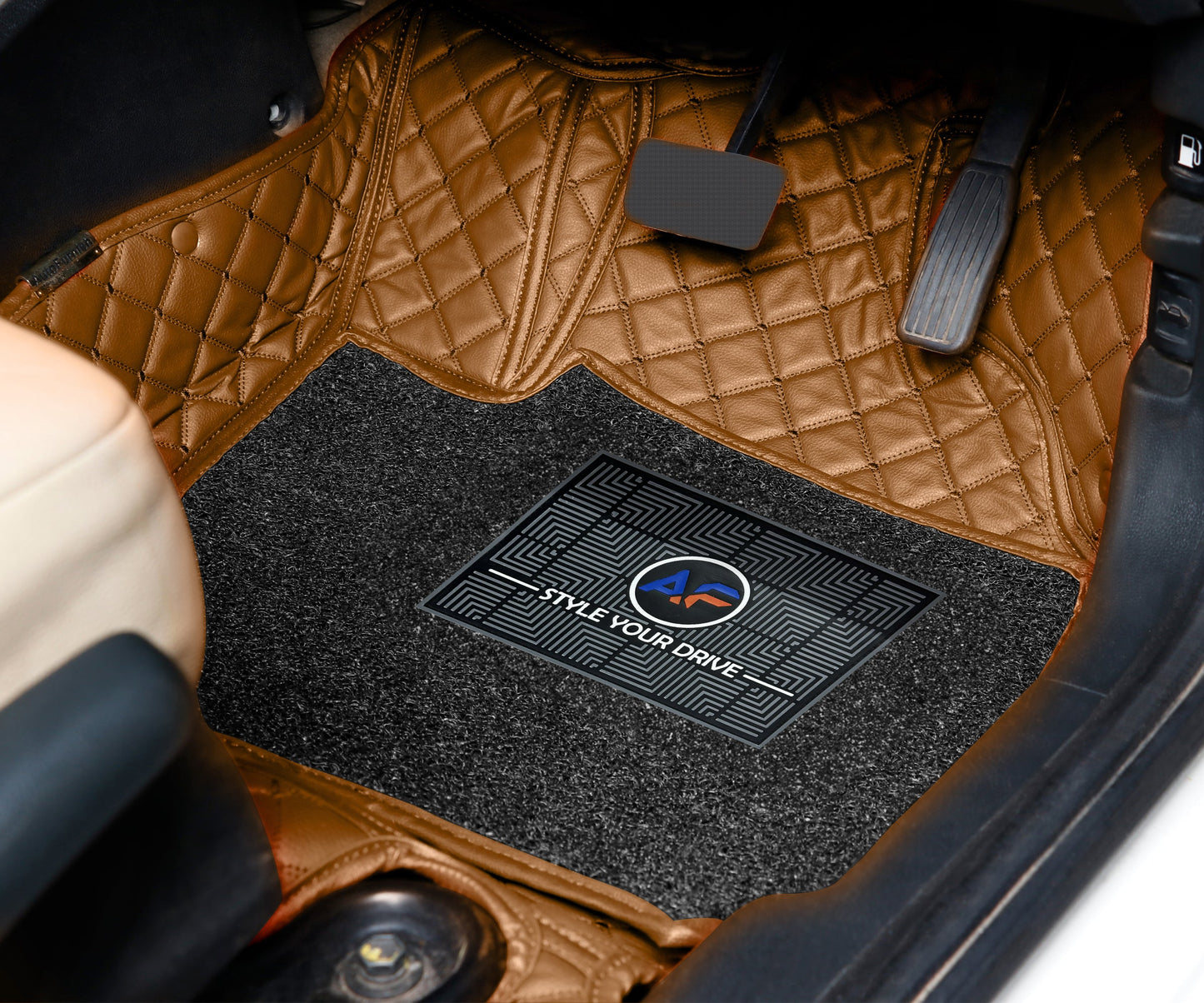 Skoda Laura 2012 ULS 7D Luxury Custom Fitted Car Mats For Skoda Laura 2012 - Tan Tan
