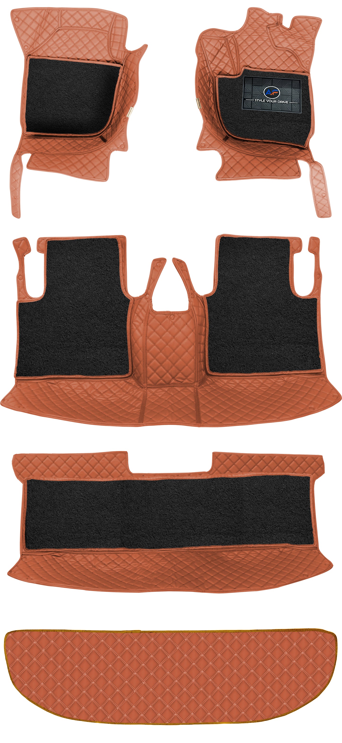 Autofurnish 7D Custom Fitted Car Mats With Boot for KIA Seltos