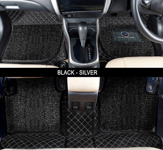 Lexus ES300h 2020 ULS 7D Luxury Custom Fitted Car Mats- Black Silver
