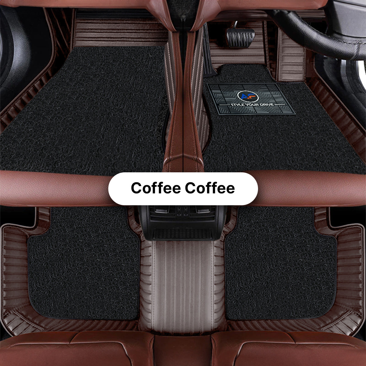 Mahindra Thar Manual 2025 Autofurnish 9D Premium Custom Fitted Car Mats For Mahindra Thar Manual 2025