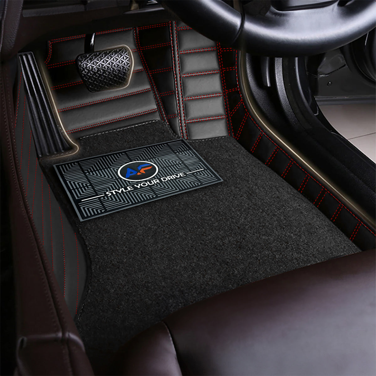 Mahindra Thar Manual 2025 Autofurnish 9D Premium Custom Fitted Car Mats For Mahindra Thar Manual 2025