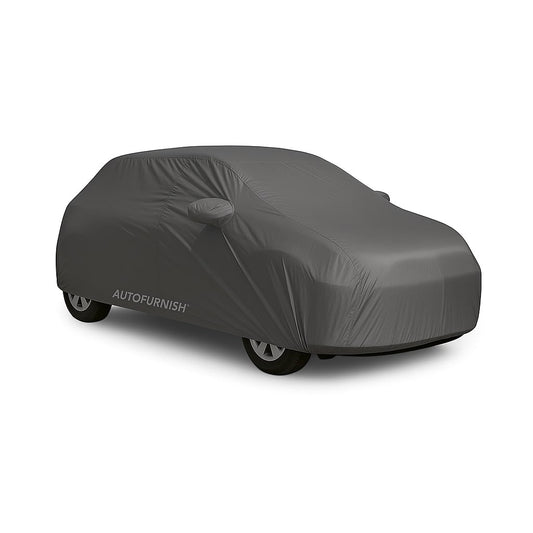 Autofurnish Aero Grey Waterproof Heat Resistant And Mirror Pocket Car Body Cover For Toyota Innova Crysta 2016-23 - Aero Grey
