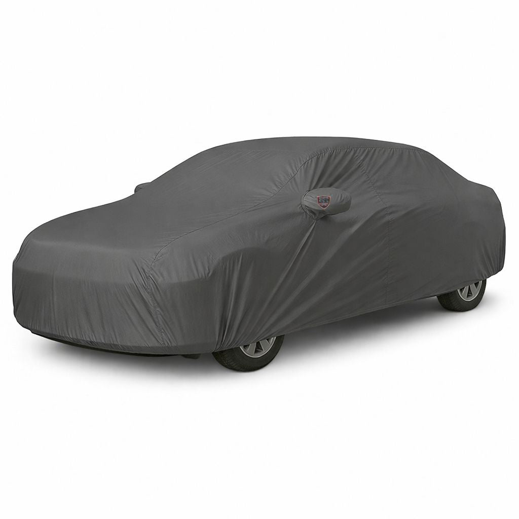 Toyota Corolla Altis 2007-14 Autofurnish Aero Grey Waterproof Heat Resistant Mirror And Antenna Pocket Car Body Cover For Toyota Corolla Altis 2007-14 - Aero Grey