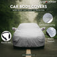 Hyundai i10 2010 Waterproof Car Cover, All Weather Resistant, Triple Stitched with Soft Cotton Lining, Side Mirror & Antenna Pocket (AERO Silver)