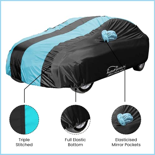 Autofurnish Aril Stylish Stripe Car Body Cover For Maruti Swift 2024 (Triple Stiched, Full Elastic bottom, Elastic mirror pocket) Aril Series