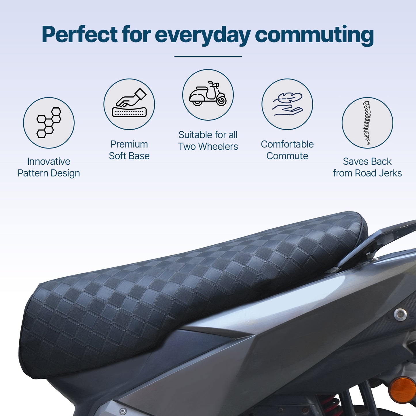 Mototrance Bike Scooter Seat Cover for TVS Ntorq 150