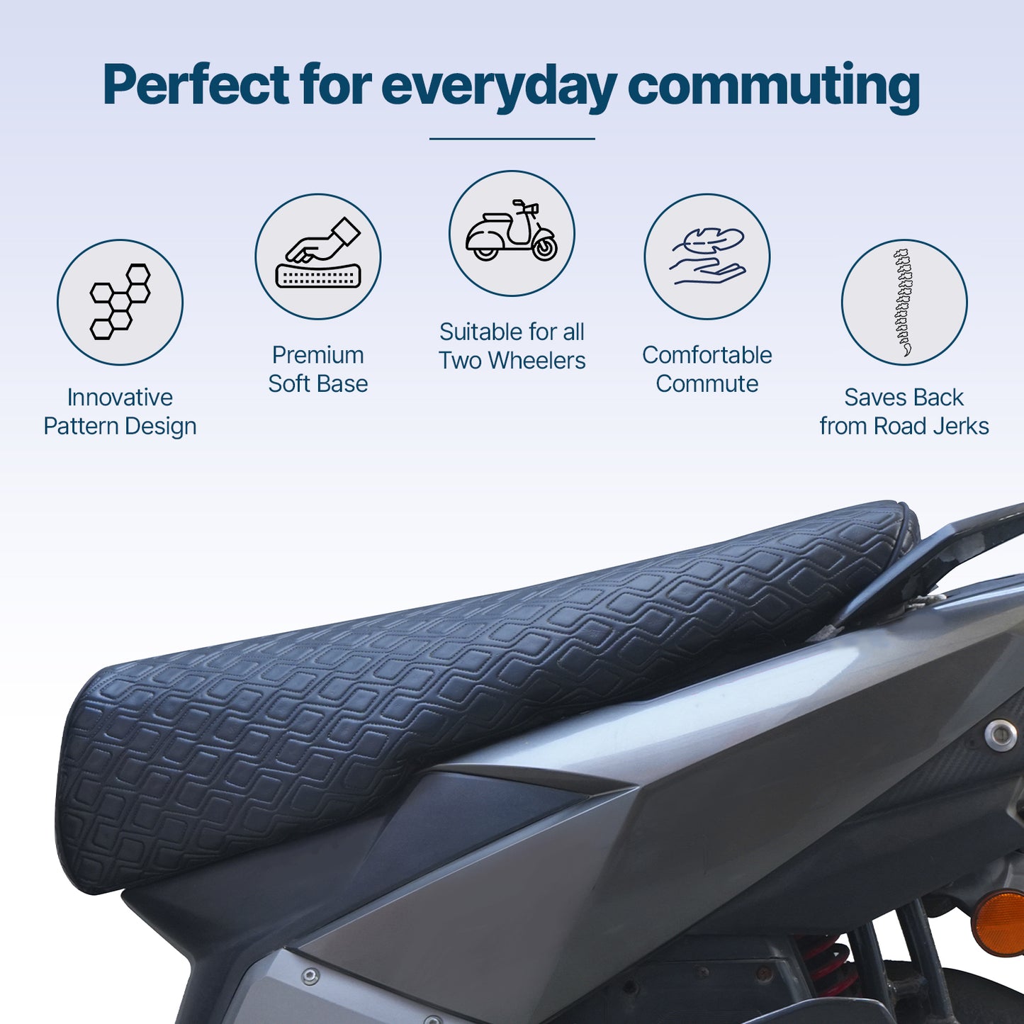 Mototrance Bike Scooter Seat Cover for TVS Ntorq 150