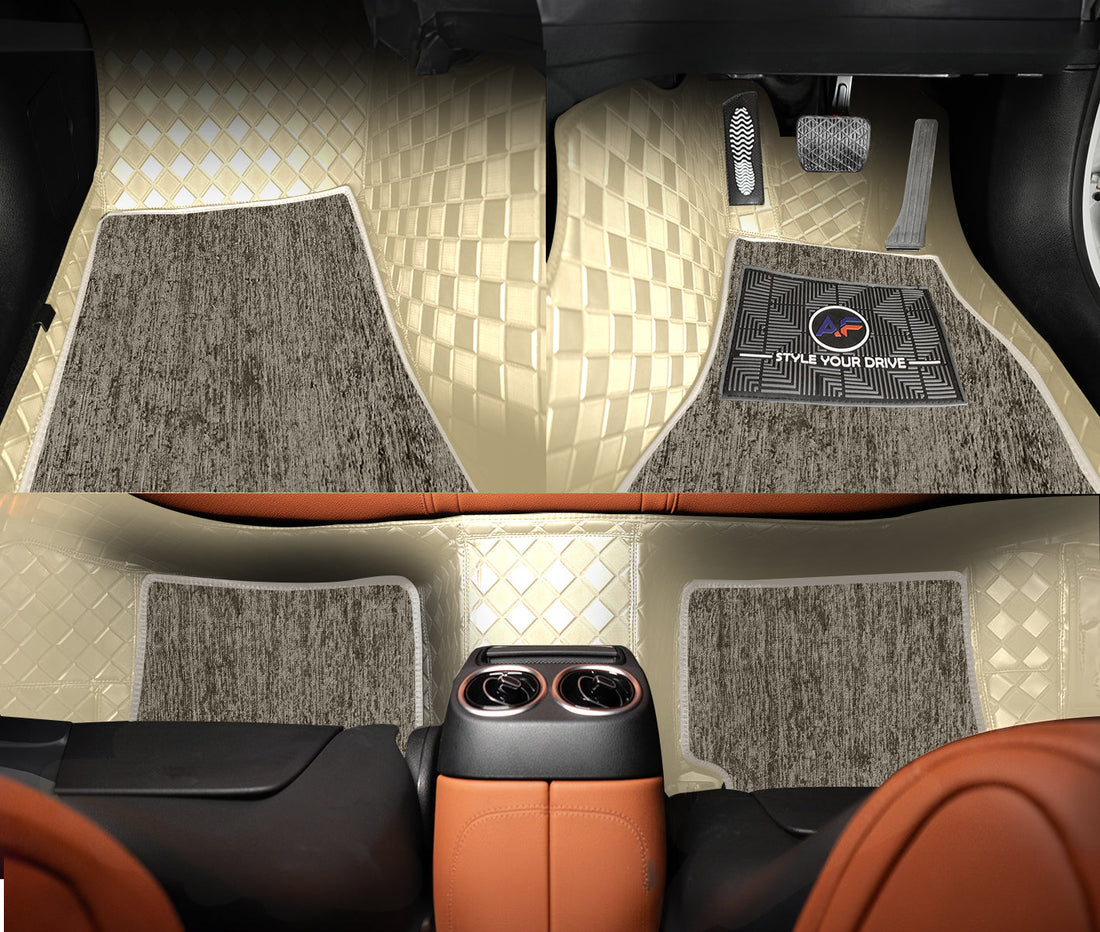 Tata Nexon EV 2024 Autofurnish 9D Luxurious Custom Fitted Car Mats For Tata Nexon EV 2024