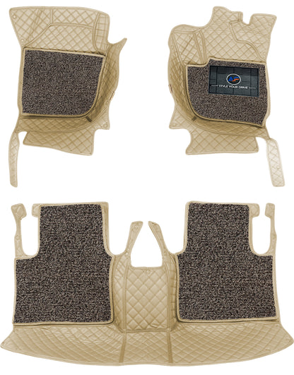 Autofurnish 7D Luxury Custom Fitted Car Mats For Citroen C3 Aircross 7 Seater (Automatic) 2024 - Autofurnish